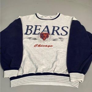Vintage 90's All Out Fan! NFL Chicago Bears Crest Sweatshirt